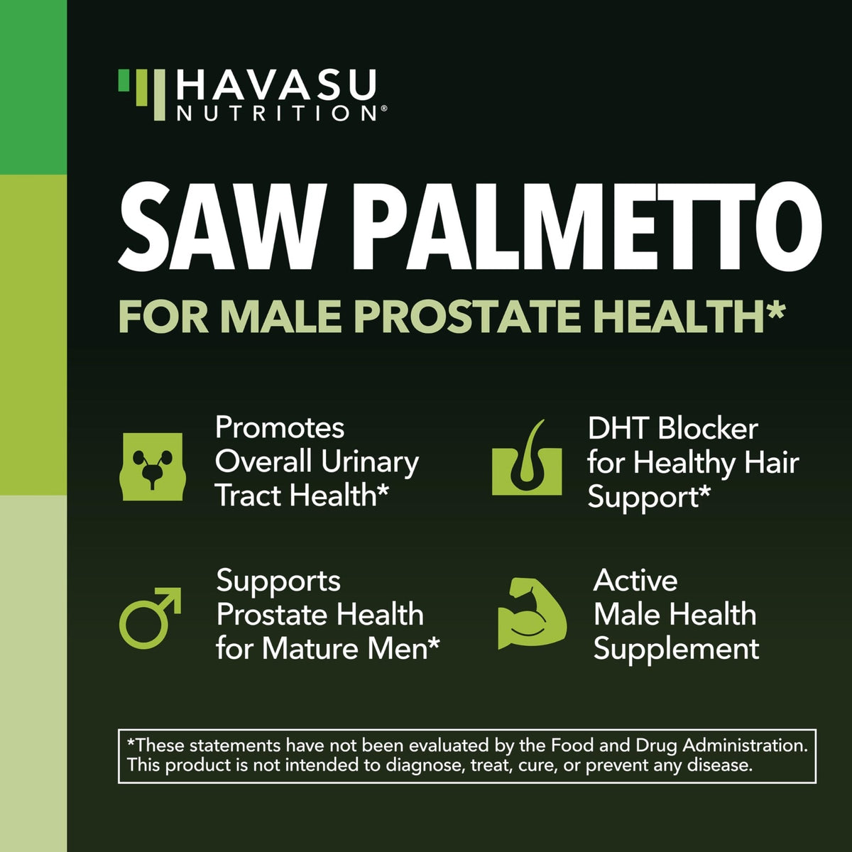 Saw Palmetto for Men Prostate Health Supplement, 500mg Per Serving