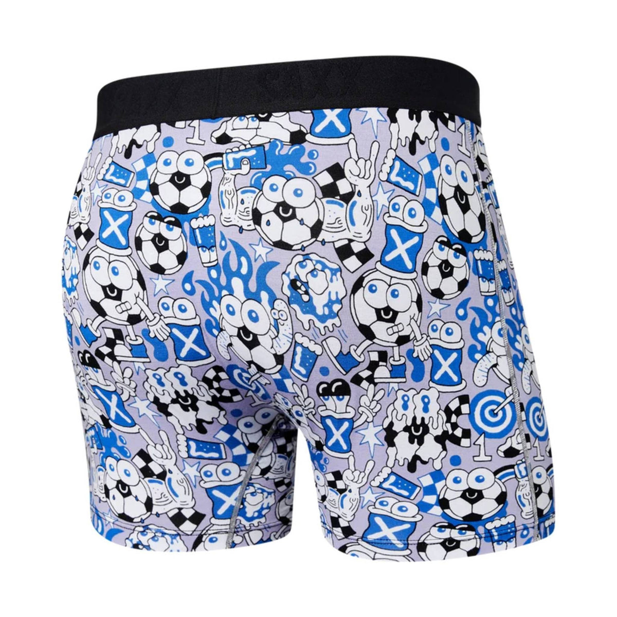 SAXX Men's Vibe Boxer Brief - Footy & Pints Blue