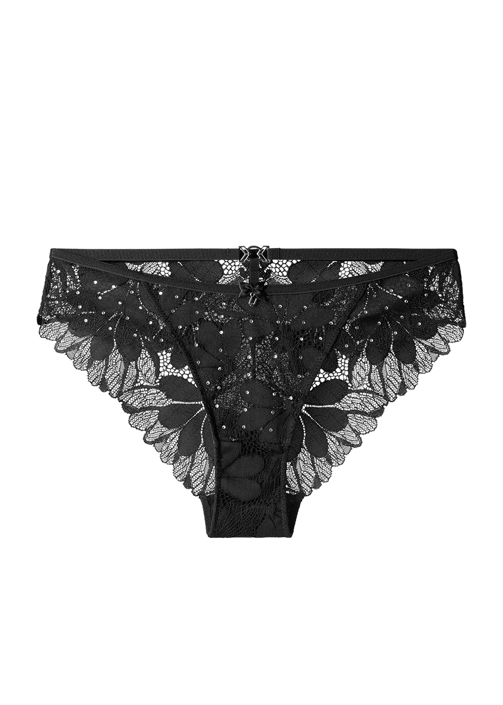 SHARON Sexy Black Lace Brief Panties