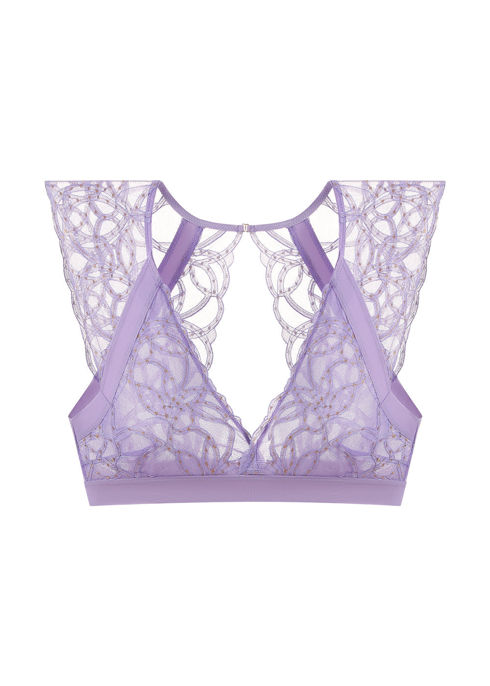 SILVIA Lace Unlined Plunge Bra Top