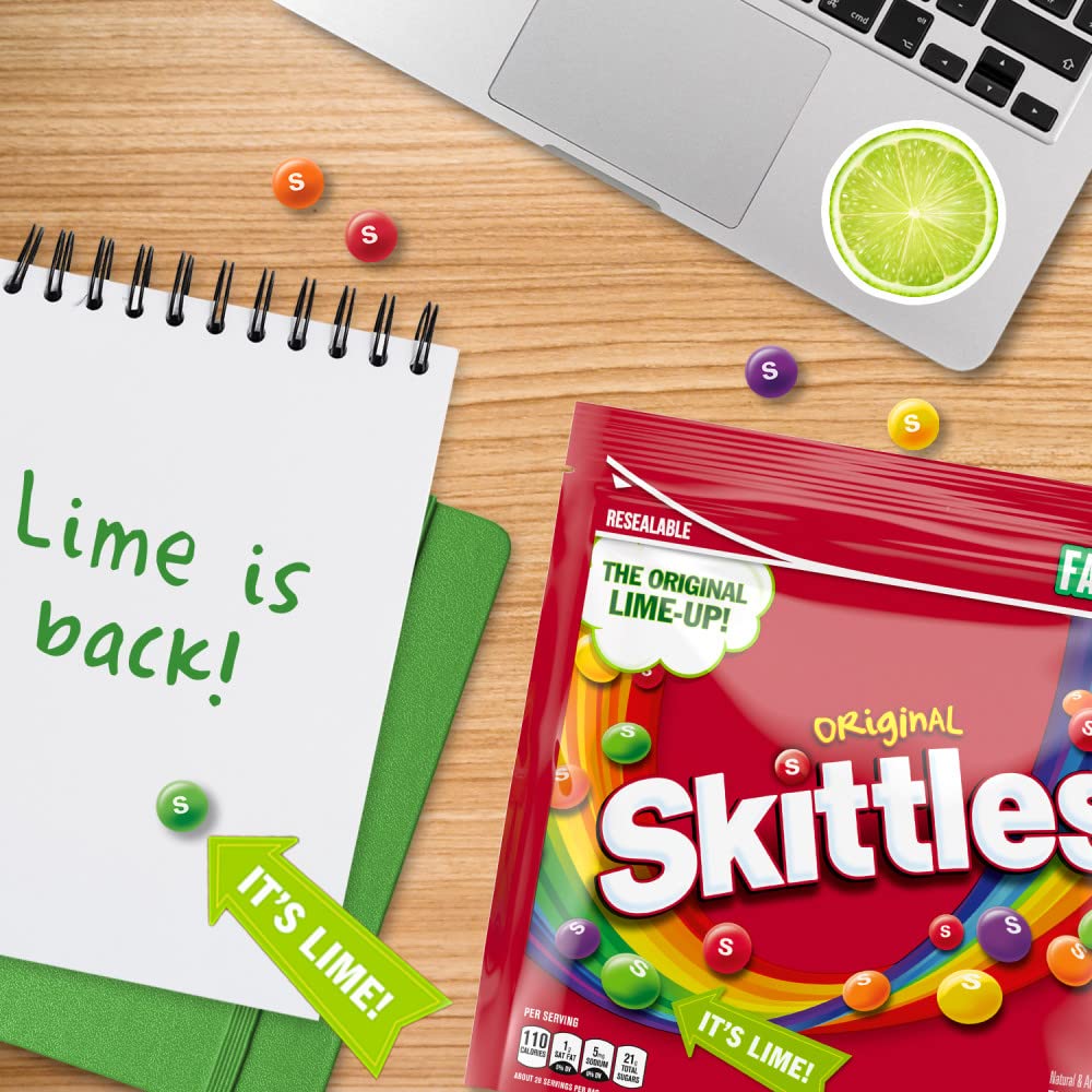 SKITTLES Original Chewy Candy Bulk Pack - 6 Bags (27.5 oz Each) for Parties