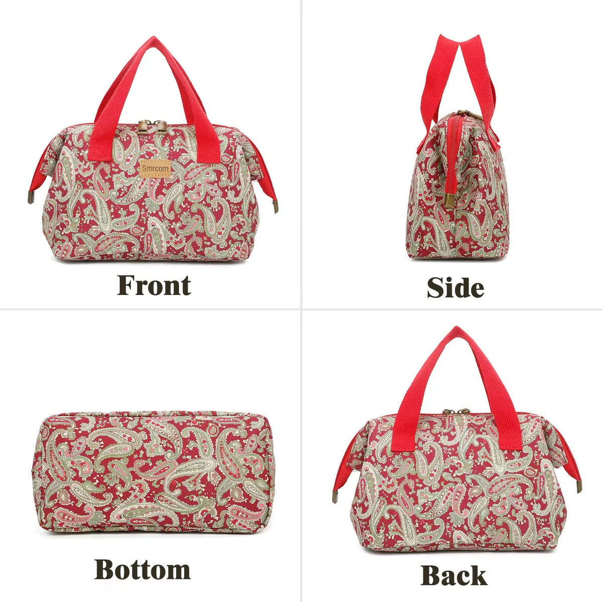 Smrcom Makeup Bag Cosmetic Bag For Women Girl Travel Makeup Bag Toilet Bag Zipper Organizer Bag Waterproof (Pink 2)