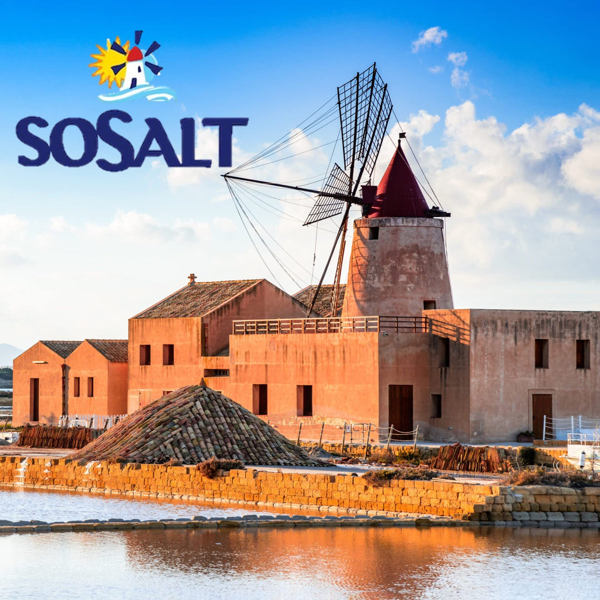 SOSALT Dal Mare di Trapani Fine Natural Sea Salt — 12.5 kg Bulk for Foodservice, Brining, Grilling