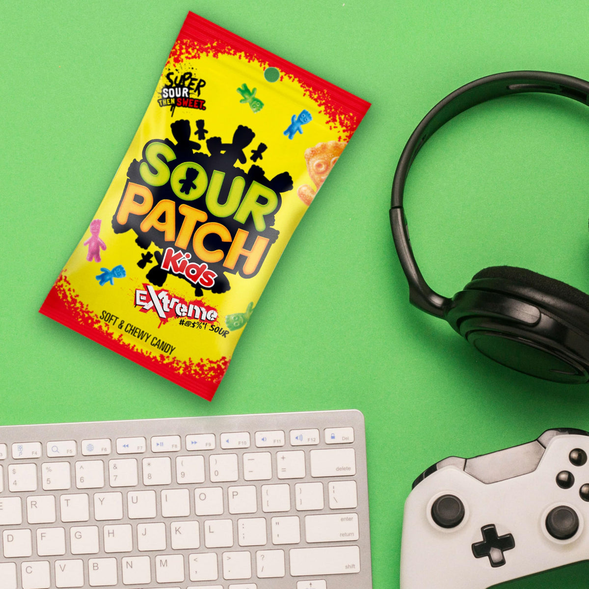 SOUR PATCH KIDS Extreme Sour Soft & Chewy Candy — Bulk 12 Bags (7.2 oz each)