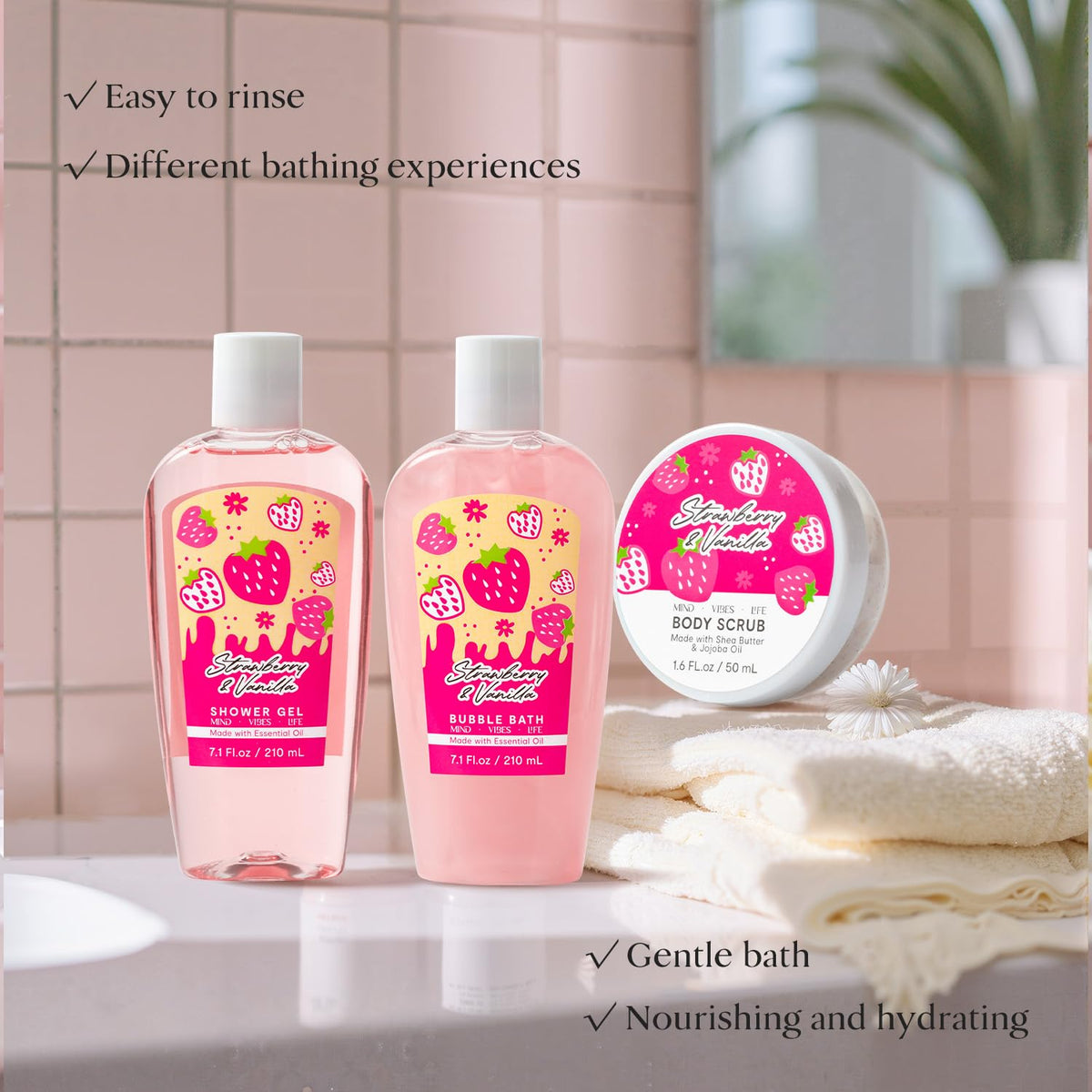 Spa kit Unique Gifts for Women, Sweet Spa Bath & Body Gift Set, Self-Care
