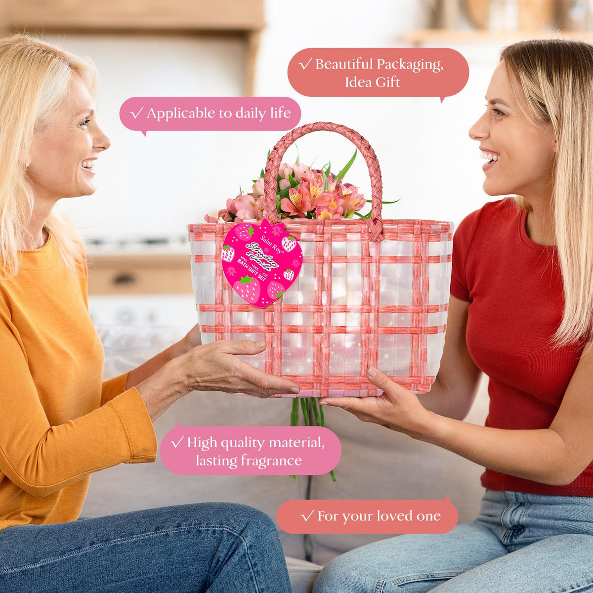 Spa kit Unique Gifts for Women, Sweet Spa Bath & Body Gift Set, Self-Care