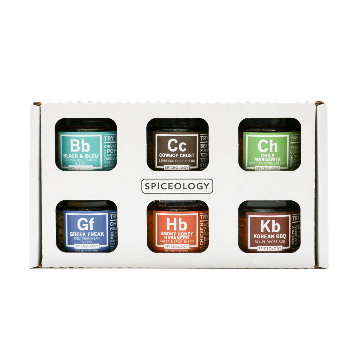 Spiceology Signature Series – 6 Gourmet Spice Rubs Gift Set