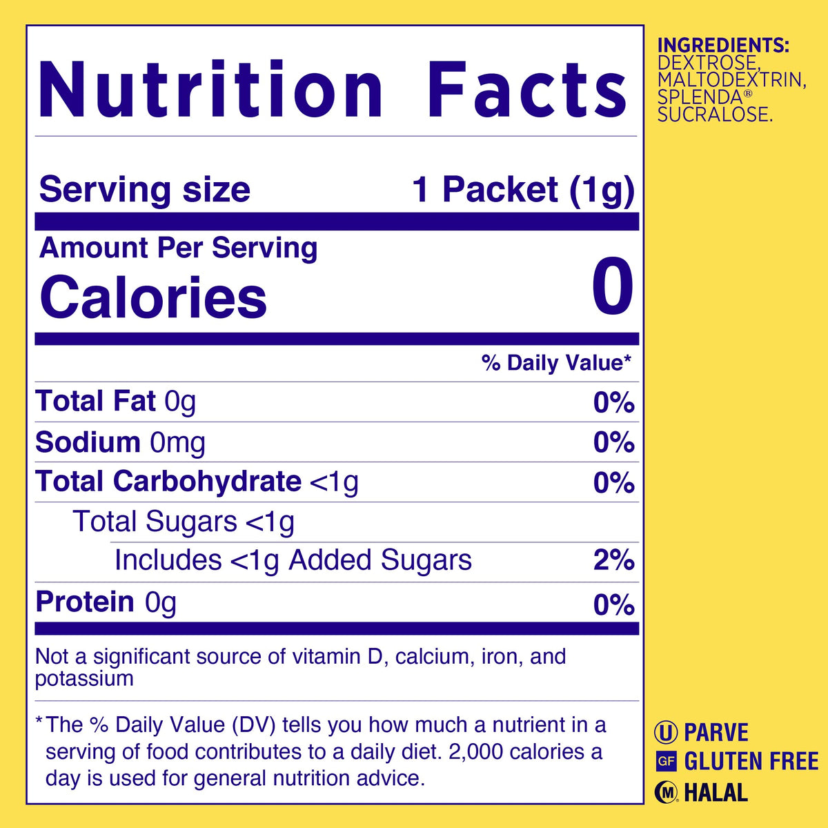 SPLENDA No Calorie Sweetener Packets – 1200 Count (2.65 lb)