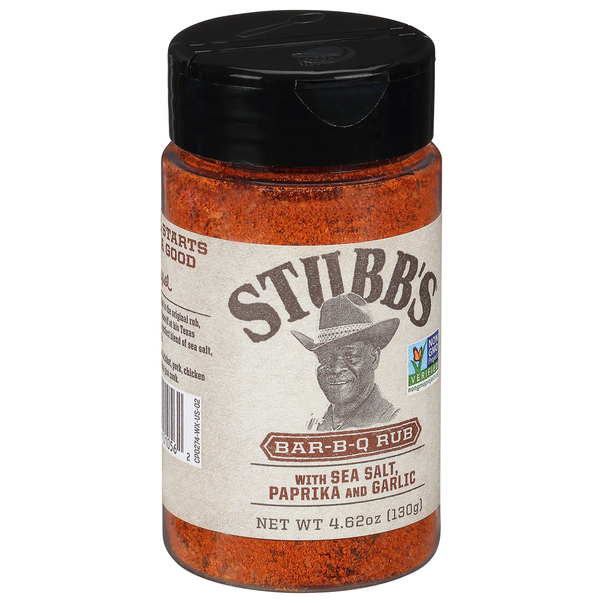 Stubb's BBQ Rub – 4.62 oz (Pack of 6) | Real Sea Salt, Hickory Smoke & Texas Flavor