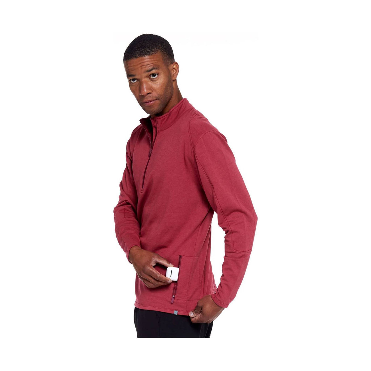 Tasc Men's Apex Fleece Qtr Zip - Redwood - ONLINE STORE CREDIT/EXCHANGE ONLY