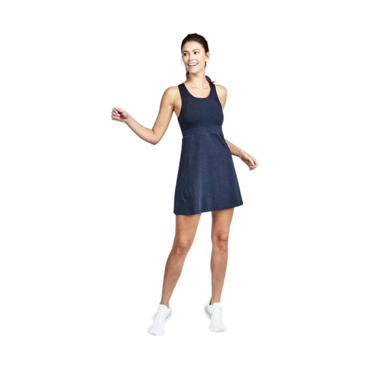 Tasc Women's Rhythm Racer Back Fitness Dress - Classic Navy FINAL SALE
