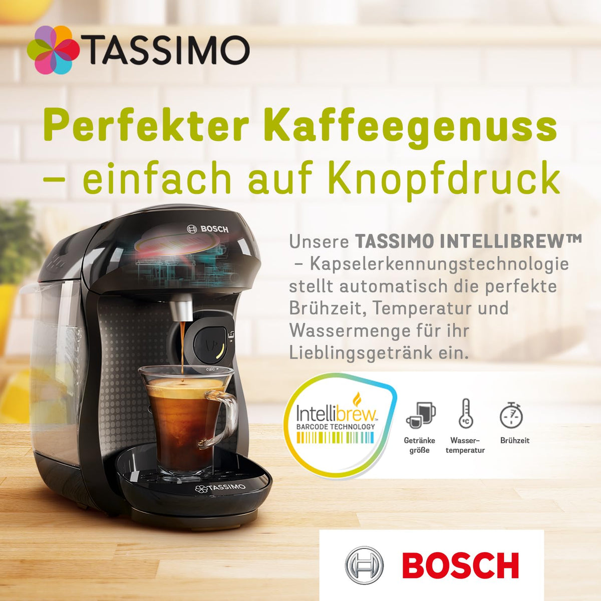 Tassimo Jacobs Latte Macchiato Caramel 5-pack (5 x 268 g) – 8 Drinks, Tassimo Compatible