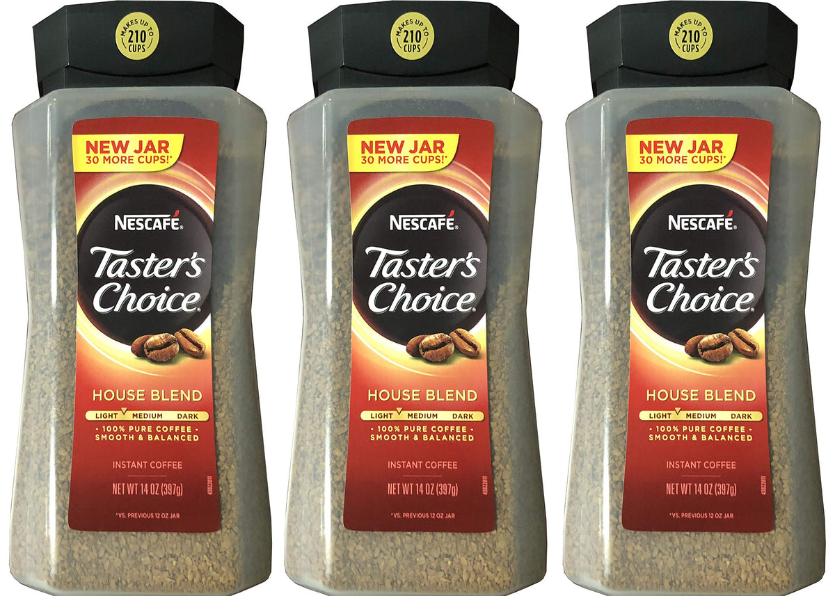 Taster's Choice Original Gourmet Instant Coffee - 14 oz, 3-Pack