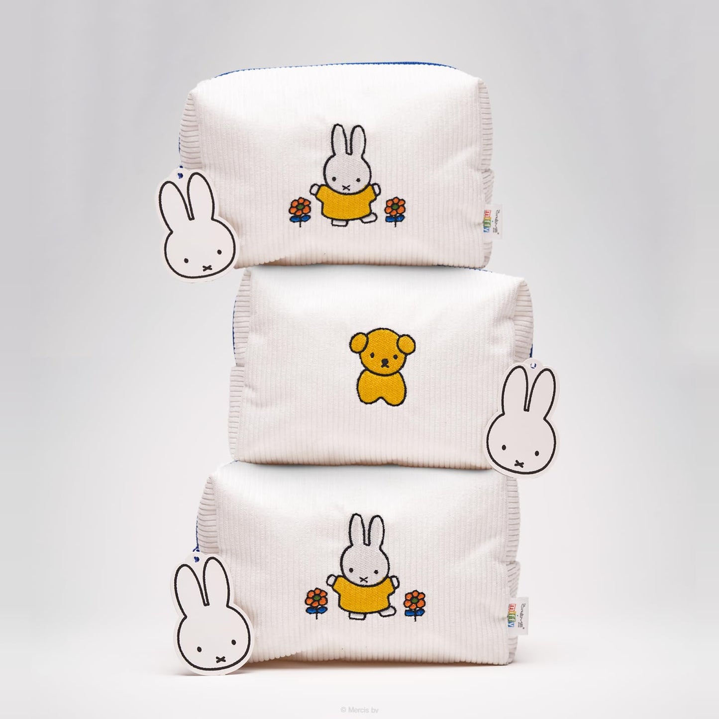 The Crème Shop Miffy Perfect Travel Makeup Bag, Cute Zipper Toiletry Pouch