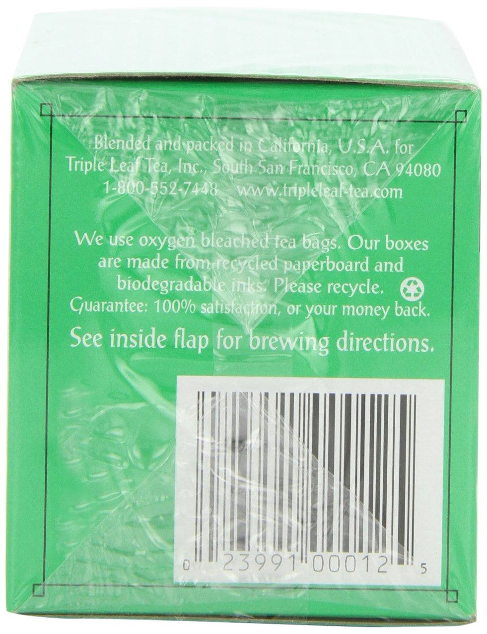 Triple Leaf Tea Ultra Slim — Caffeine-Free Herbal Support (Pack of 6, 20 Tea Bags Each)