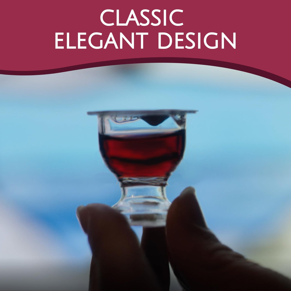 TrueVine Chalice Communion Cups & Wafer Set – Gluten Free Bread & Grape Juice