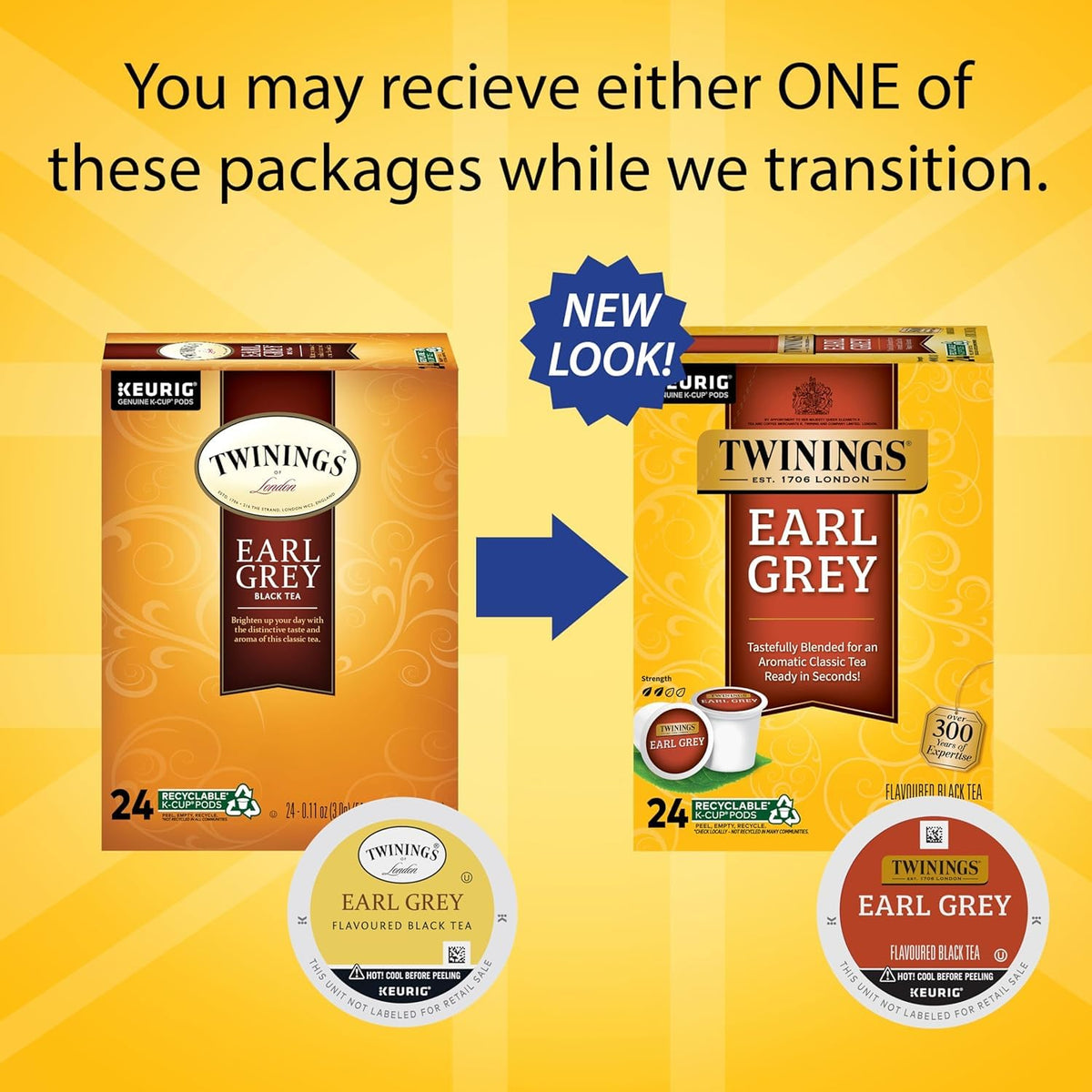 Twinings Earl Grey Tea K-Cups – Keurig Compatible, 96-Count Pack