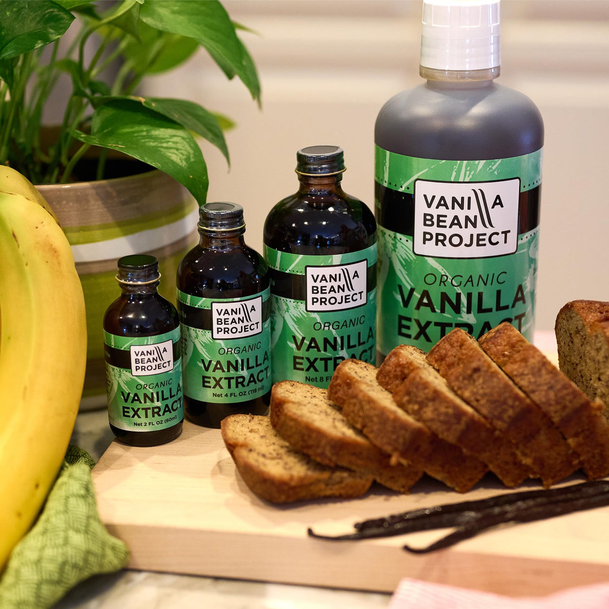 Organic Vanilla Extract | Pure Vanilla Bean Project | 8 oz