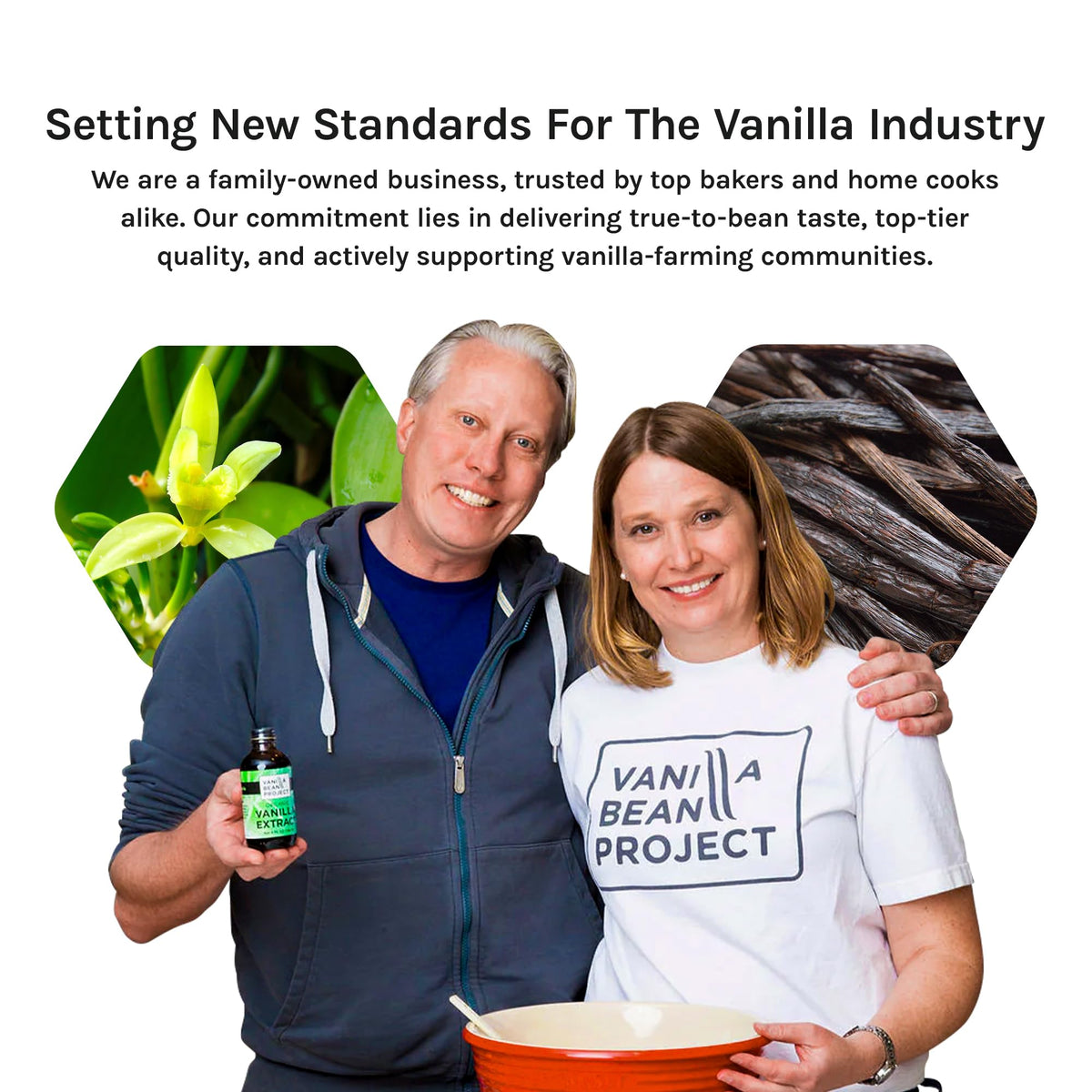 Organic Vanilla Extract | Pure Vanilla Bean Project | 8 oz