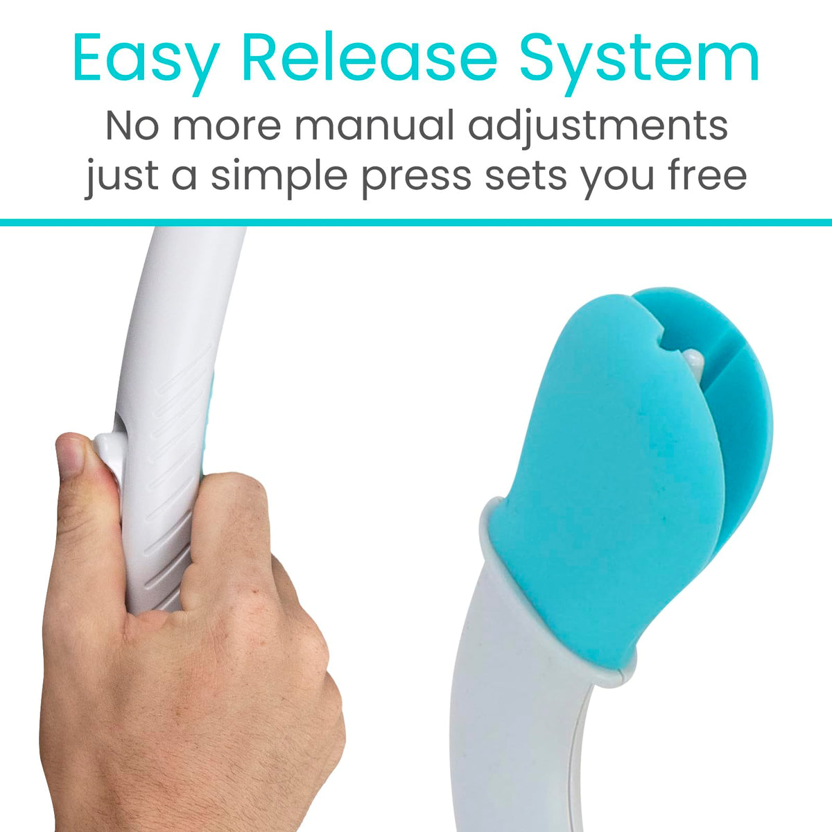 Vive Wiping Wand Toilet Aid - Bum Wipe Assist Tool for Toileting - 15" Long