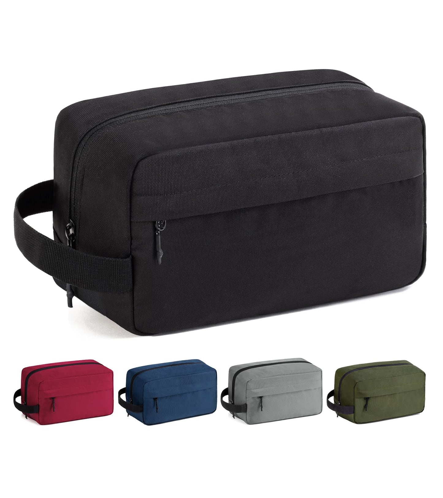 Vorspack Water Resistant Travel Toiletry Bag for Men Women - Medium & Black