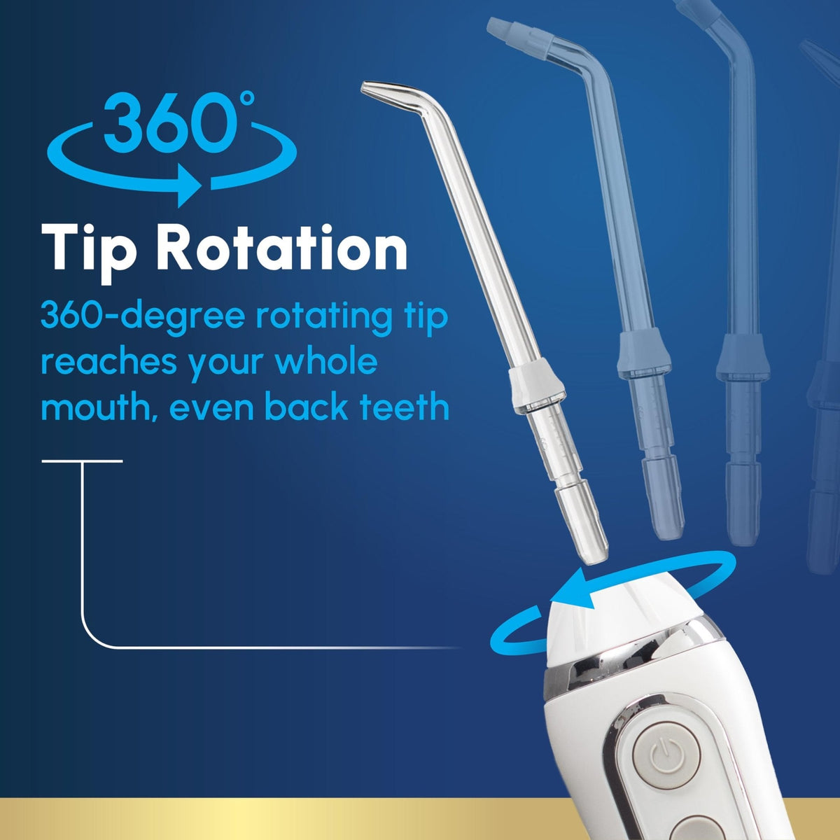 Waterpik Cordless Advanced Portable Water Flosser, Rechargeable, White