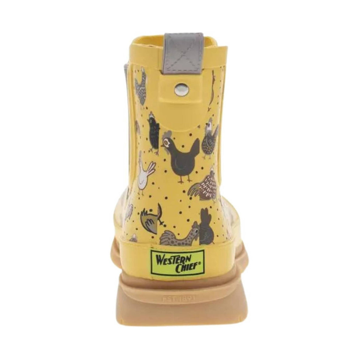 Western Chief Women's Hen Frenzy Chelsea Rain Boots - Yellow