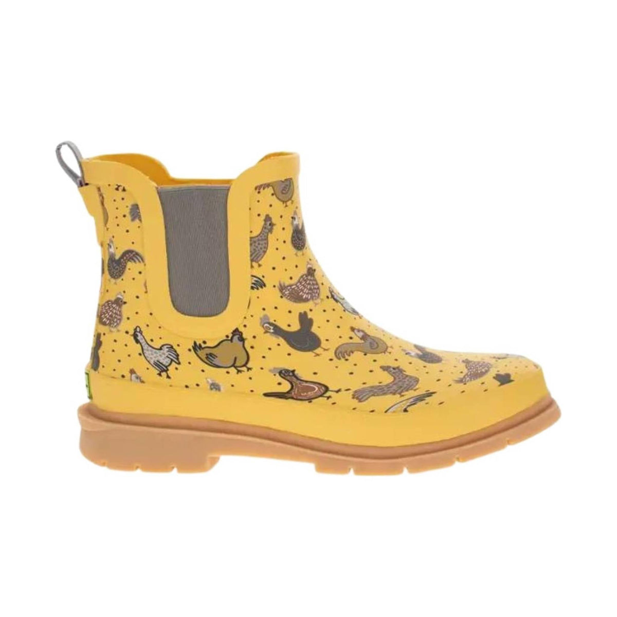 Western Chief Women's Hen Frenzy Chelsea Rain Boots - Yellow