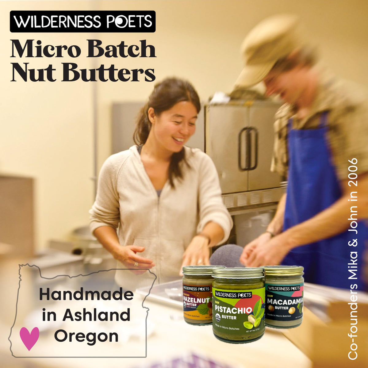 Wilderness Poets Almond Butter – Organic Raw Nut Butter (4 Pound) – Vegan, Gluten Free, Non-GMO, No Salt, No Sugar