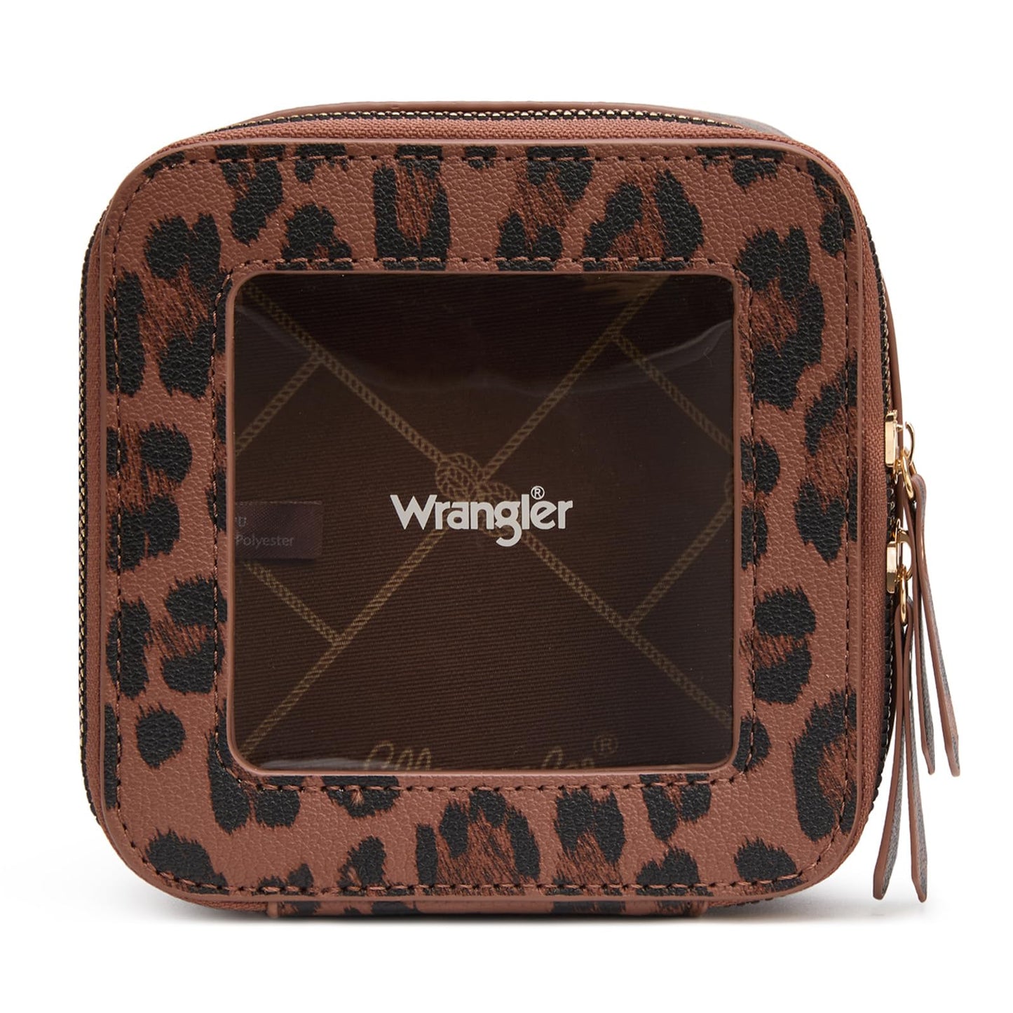 Wrangler Mini Clear Makeup Bag Organizer Travel Toiletry Bag for Women
