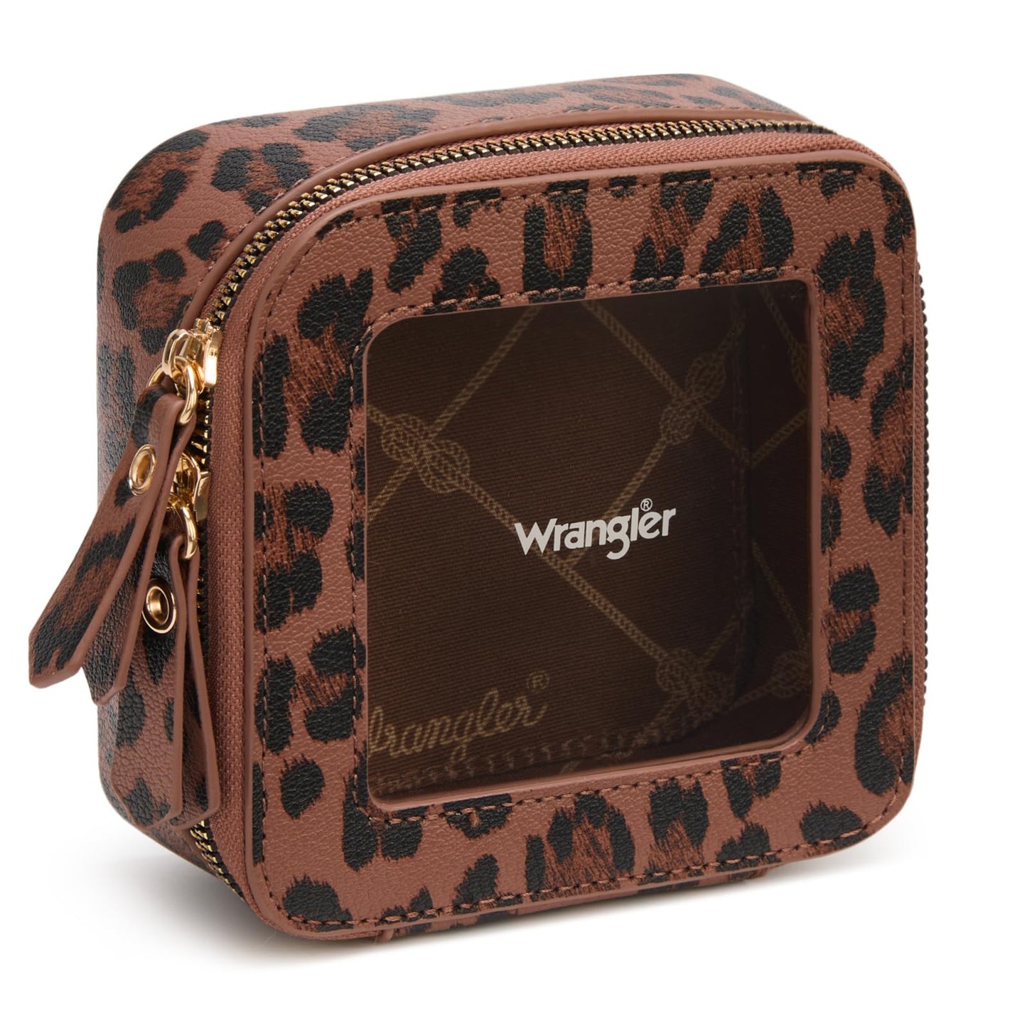Wrangler Mini Clear Makeup Bag Organizer Travel Toiletry Bag for Women