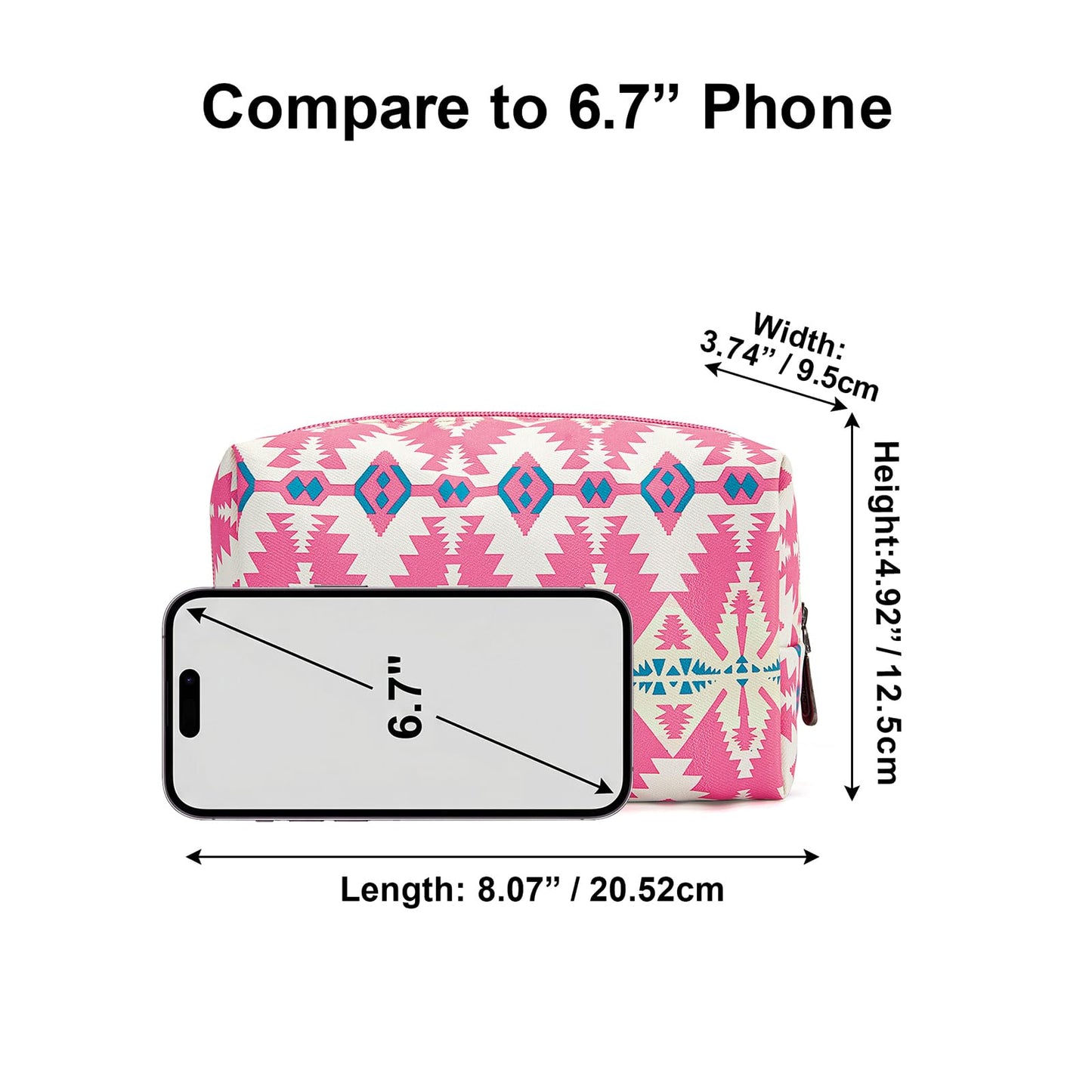 Wrangler Travel Makeup Bag Portable Cosmetic Bag for Women Waterproof