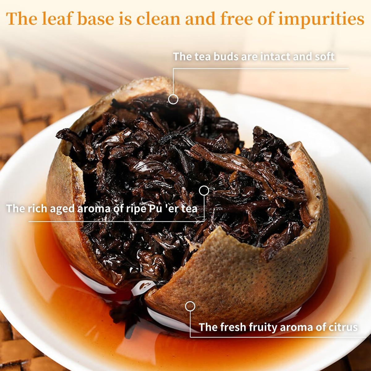 XIXICHA Puerh Tea – Premium Tangerine Peel Pu-erh, 160g (Xiao Qing Gan Xinhui ChenPi)