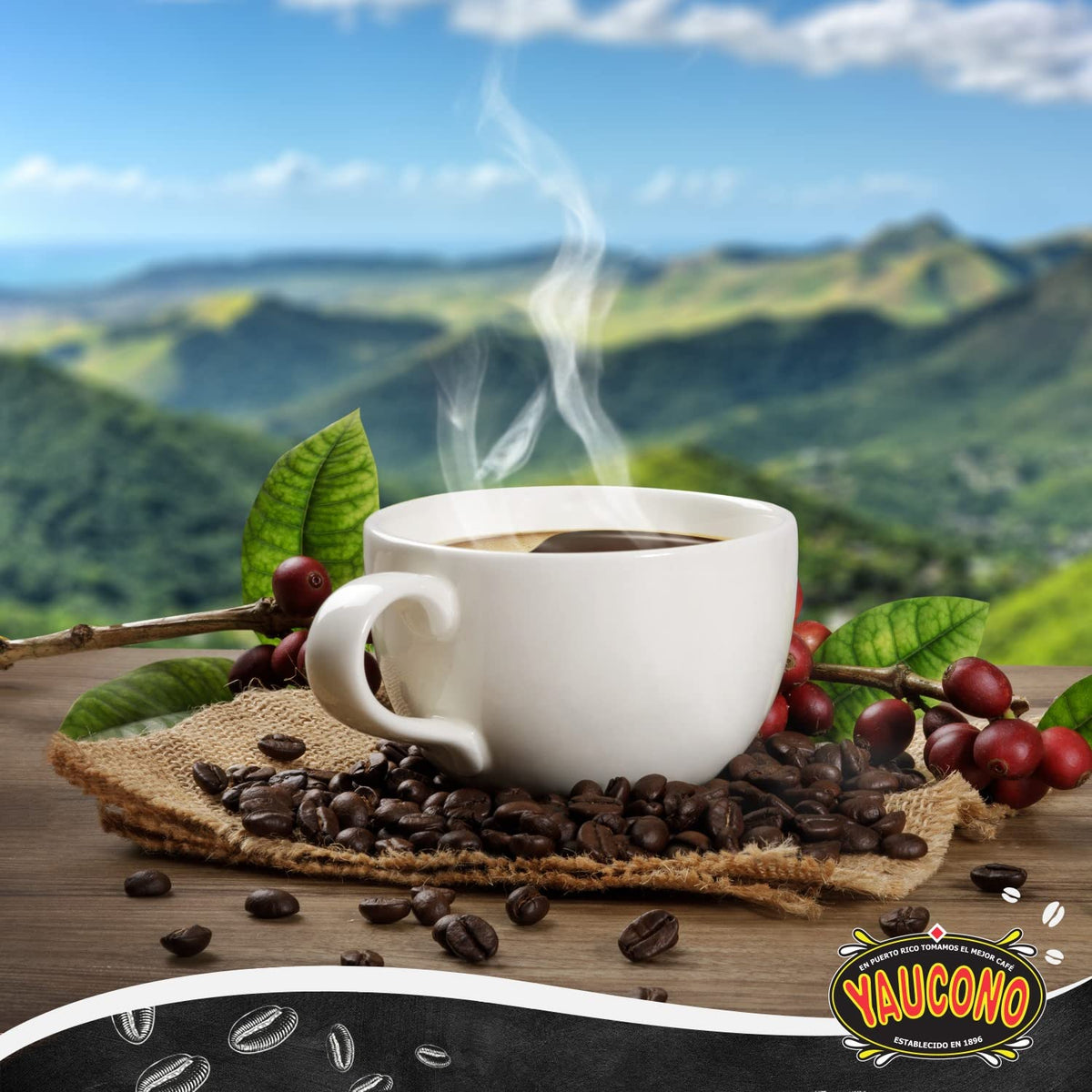 Yaucono Ground Medium Roast Arabica Coffee Pods — 72 Count, Keurig Compatible
