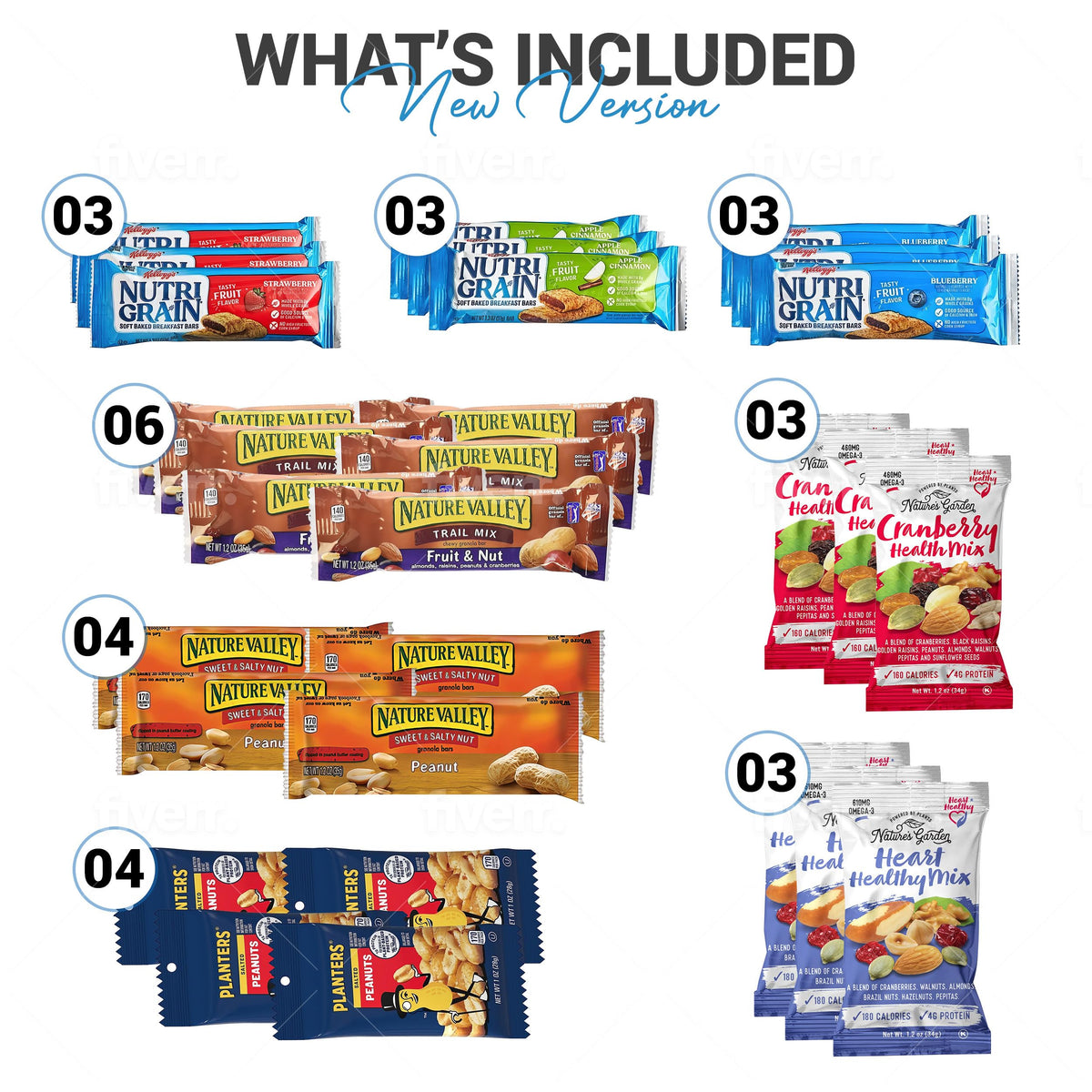 YESY Healthy Snacks Gift Box – 67 Count Premium Mixed Snacks Pack for Home & Office