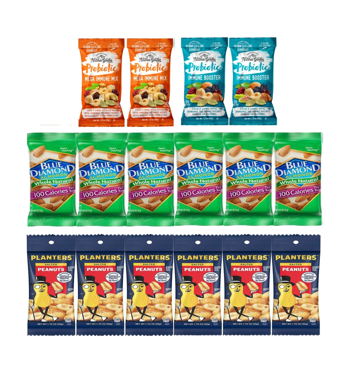 YESY Nuts Individual Packs – On-the-Go Trail Mix & Nut Variety (38-Pack)
