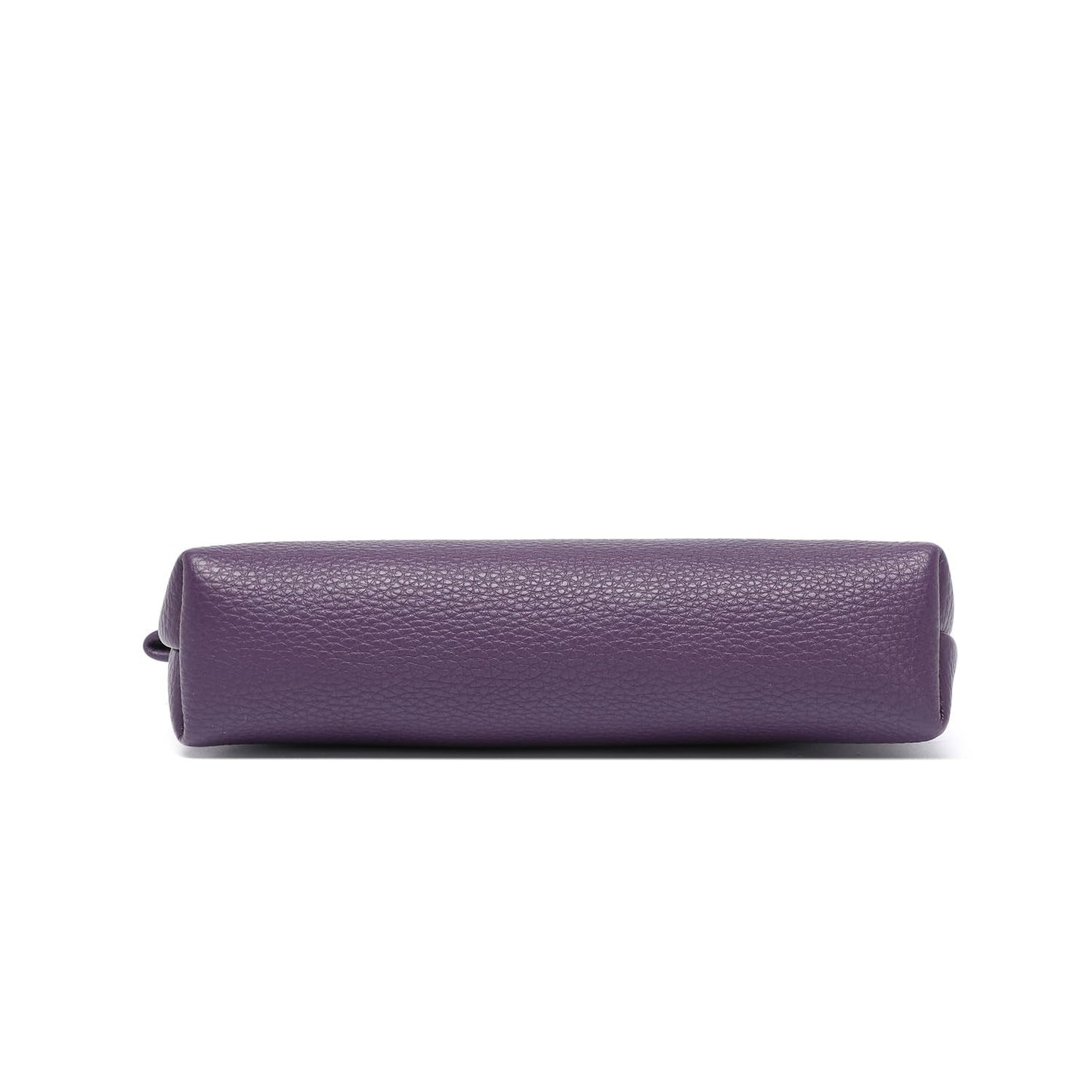 YONBEN Small Makeup Bag for Purse, Leather Cosmetic (Anemone Purple)